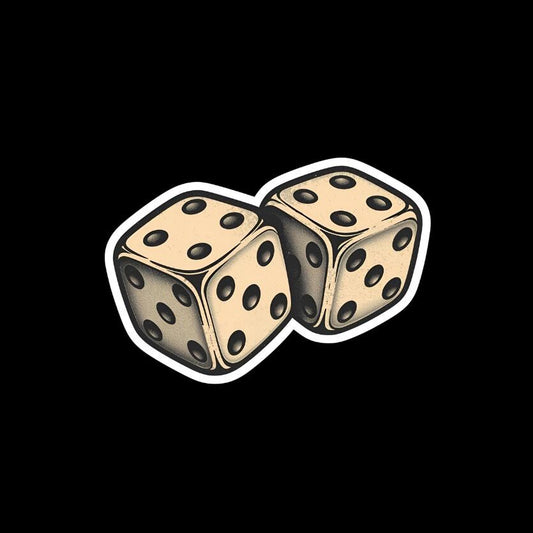 Chicana Style Dice Kiss-Cut Stickers, Mexican Die Sticker, Luchador Laptop Sticker, Gamer Stickers
